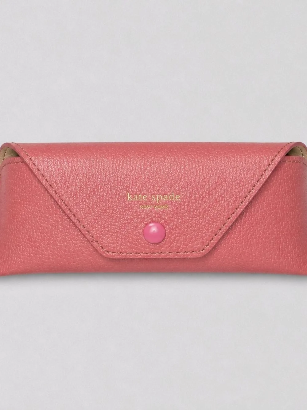 Kate Spade Pink Leather Eyewear Case